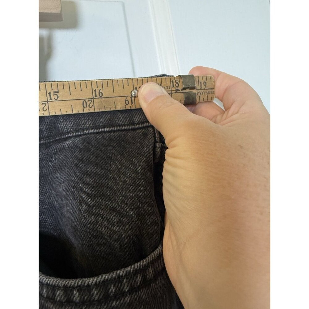 Boden Mid Rise Slouch Women’s Black Wide Leg Black Jeans W32 X 32L NWT RO322 - Picture 9 of 13